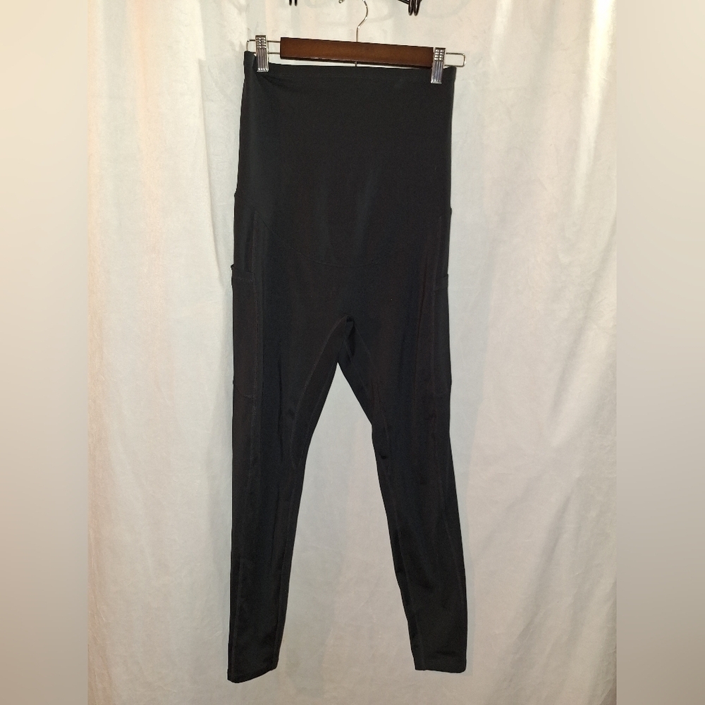 Nerf Black High-Waisted Maternity Leggings